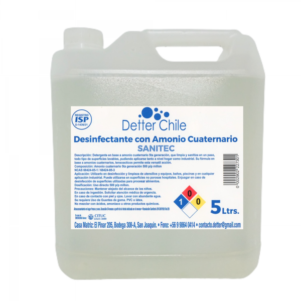 LIMPIADOR MULTIUSO 5 LT SANITIZANTE