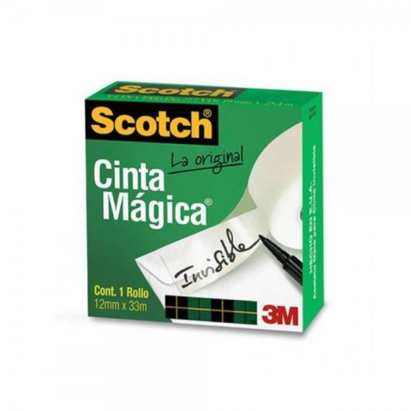 CINTA ADHESIVA MAGICA 12.7 MM 32 MT TRANSPARENTE MOD.810