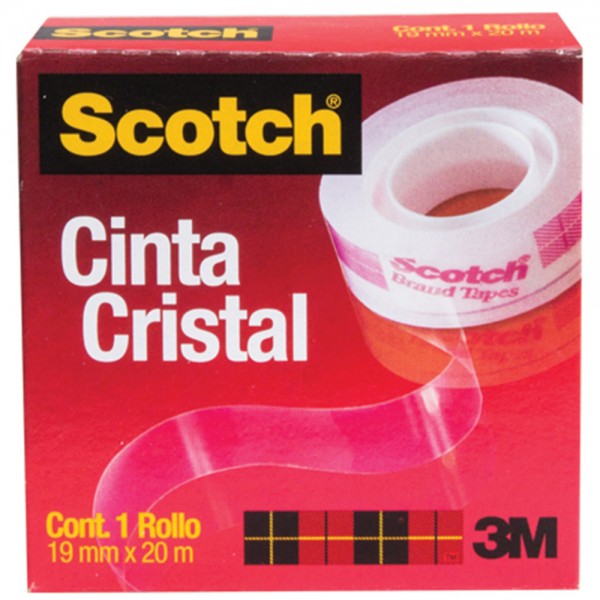 CINTA ADHESIVA TRANSPARENTE CC1920 19 MM 20 MT