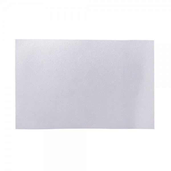 GOMA EVA GLITTER 20 X 30 CM 2 MM COLOR BLANCO 10 UN