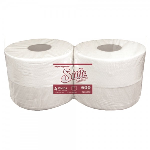 PAPEL HIGIENICO HOJA SIMPLE 600 MT 4 ROLLOS