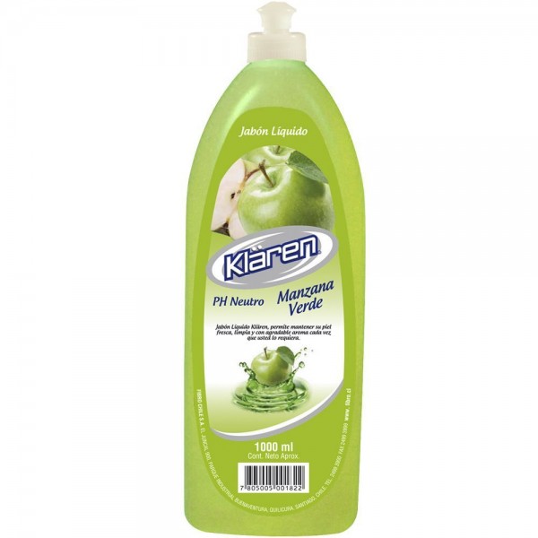 JABON LIQUIDO 1 LT MANZANA
